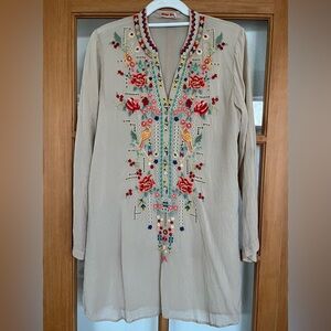 Johnny Was Embroidered Tunic